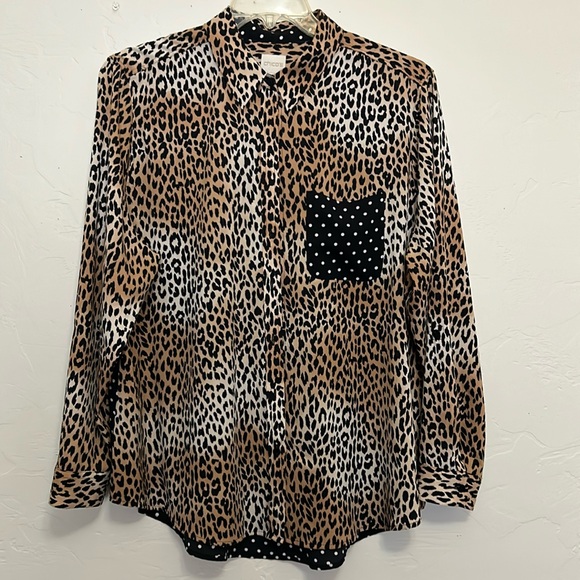 Tops - Chico’s  Leopard Blouse